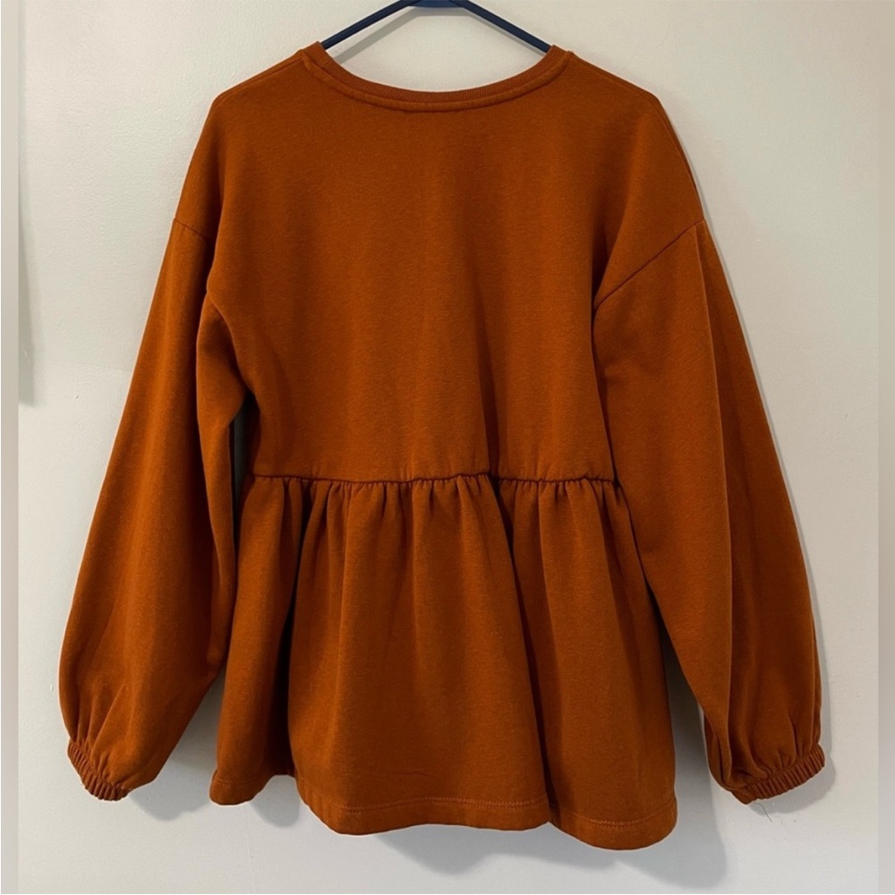 GUC Zara Rust Fleece inside Top Size S - Picture 2 of 6